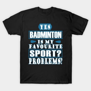 Badminton Sports Gift Badminton Racket T-Shirt